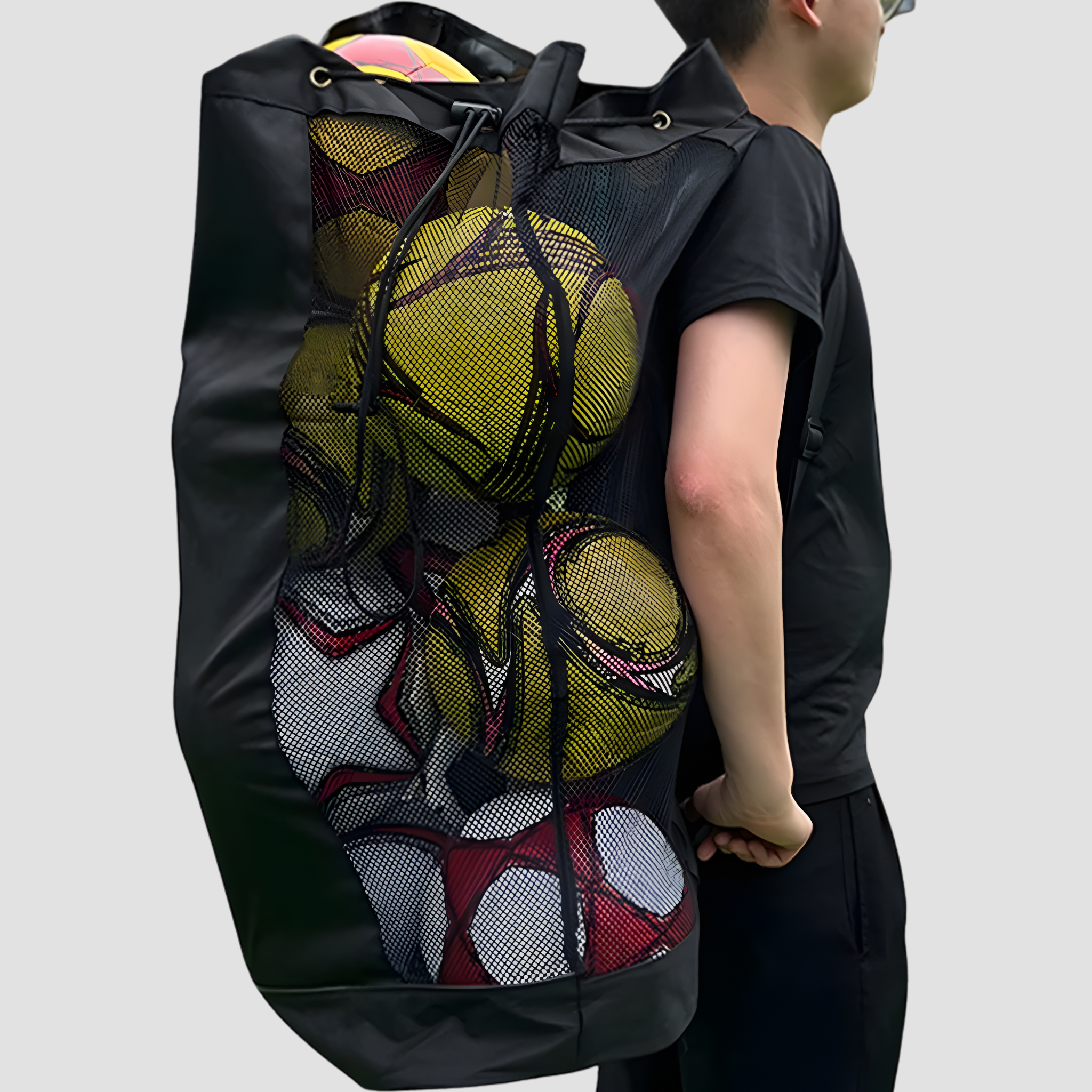 Drawstring Mesh Ball Bag